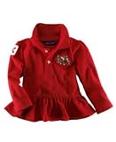 Ralph Lauren Baby Girl Long Sleeve Flounced Polo Dress