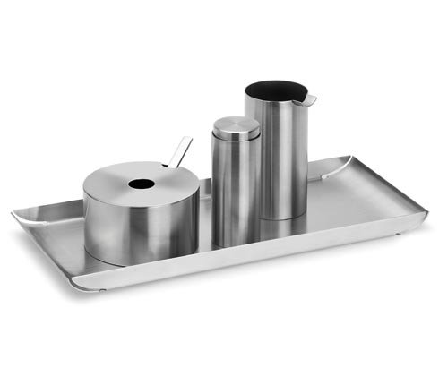 Tablett 25 x 40 cm aus Edelstahl - Trayan - von Blomus