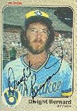 Dwight Bernard, Milwaukee Brewers Autographed Card
