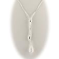 Sterling Silver Diamond Cut Snake Chain "Y" Necklace 16" - 18", 1355