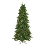 Vickerman – 7.5′ x 45″ Camdon Fir Slim Multi-Color Lights Christmas Tree (A860877) 10902 700