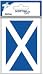 Scottish Gifts - Scottish Car Sticker - Medium Scotland Flag - Saltire - UK Gifts