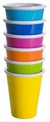 Zak Designs Park 6-Piece 8-ounce Tumbler set, Assorted Colors