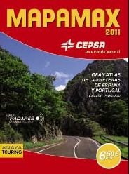 Anaya Touring Club MAPAMAX  2011: Carreteras de Espana y Portugal escala 1:400.000 / Spain and Portugal Roads 1:400,000 Scale