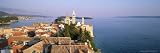 Elevatred View of Medieval Rab Bell Towers and Town, Rab Town, Rab Island, Dalmatian Coast, Croatia Photographic Poster Print by Gavin Hellier, 36x12