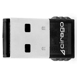 Cirago Micro USB Bluetooth Dongle - USB - 3Mbps - Bluetooth 2.0