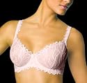 Lace Desire Embroidered Underwire No-Slip Straps 3314-36C-Silken Pink