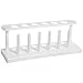 Bel-Art Scienceware 185270000 Polyethylene High Density Economy In-Line Test Tube Rack, 6 Tube