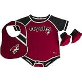 Reebok Phoenix Coyotes Infant Creeper, Bib and Bootie Set