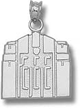 Central Michigan Chippewas Solid Sterling Silver Warriner Tower 5/8'' Pendant