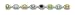 Sterling Silver Rainbow Semi Precious Stone Bracelet