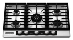Kitchenaid KFGU706VSS 5 Burners Stainless Steel Clear Coat Surface Architect Series II