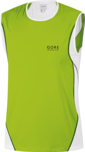 GORE RUNNING WEAR Herren/uni Tank Top AIR, lime green/white, XL Preisvergleich