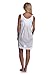Handmade Embroidered Eyelet Sleeveless Lady Nightgown, 100% Cotton, 5 Sizes