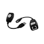 Skque 2 x USB con conector RJ45 Cat5 Cat6 adaptador de extensi�n 5e cable de extensi�n