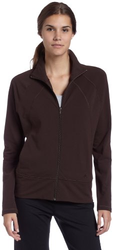 adidas Women's Studio adiShape Jacket, Mustang Brown, Large