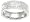 Scrolled CZ Wedding Band Ring Size 8, 9, 10, 11, 12