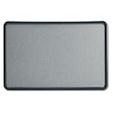 Quartet Contour Gray Fabric Bulletin Boards, 3 x 2 Feet, Gray Plastic Frame (7693G)