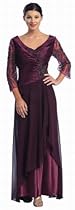 Hot Sale Mother of the Bride Formal Evening Dress #552 (3XL, Eggplant)
