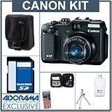 Canon PowerShot G12 Compact Digital Camera Kit, with 8GB SD Memory Card, Spare NB-7L Type Lithium-ion Battery, Camera Case, Table Top Tripod, USB 2.0 SD Card Reader, Professional Lens Cleaning Kit