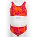 Girls Hot Pink Printed Two Piece Bikini Swim Suit