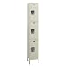 Hallowell U1288-3A-PT Parchment Steel Premium Wardrobe Locker, 1 Wide with 3 Opening, 3 Tier, 12" Width x 78" Height x 18" Depth, Assembled