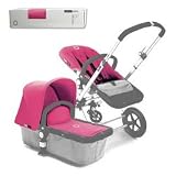 Pink Canvas Bassinet, Seat and Sun Canopy for Bugaboo Cameleon