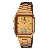  : Casio Men's Analog Digital 2 Time SGold Tone Metal Band Watch Model AQ-230GA-9D