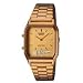 Electronics : Casio Men's Analog Digital 2 Time SGold Tone Metal Band Watch Model AQ-230GA-9D