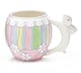Easter Egg Shape Mug With Bunny Handle Adorable Easter Gift