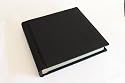 Caskade "The Classic" Professional 12x12 Black Leather Suede Self Flush Mount Premium Black Leather Wedding Photo Album 20, 30, 40 Pages