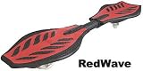 RipStick/RipStik Wave Surfing Caster Board Skateboard w/ Flashing Wheels - The Red Wave