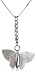 Silver P3098/CH96-41 Butterfly MOP Pendant on Chain