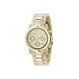 MICHAEL Michael Kors Watch, Women's Goldtone Mixed Metal and Horn Acrylic Bracelet MK5139