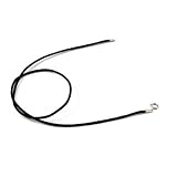 .925 Sterling Silver Clasp 2 MM Black Greek Leather 18" Cord Chain Necklace
