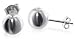 Sterling Silver 10MM Plain Ball Stud Back Post Earrings