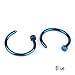 CHN'S 10PCS Hot Colorful Stainless Steel Nose Open Hoop Ring Golden Earring Body Piercing Studs Body Slave Jewelry