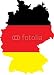 Wallmonkeys Peel and Stick Wall Decals - Bright Vector Illustration of German Flag on Country Map - Removable Graphic