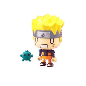 31rQoxCWyIL naruto ~1.5 mini figure with gakiro charm (+ ~0.25 stand) [naruto shippuden thumbnaillook series] (japanese import)