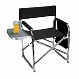 Sporting Goods : Sports Aluminum chair with foldable table Colors: Black with Silver 179