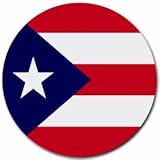 Puerto Rico Flag Round Mouse Pad