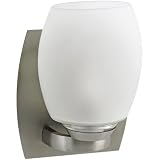 Sea Gull Lighting 94184-965 Ambiance Transitions Single-Light Wall Sconce with Opal Cased Etched Glass, Antique Brushed Nickel