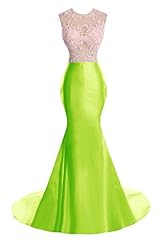 Cocktail Sleeveless Satin Lace Mermaid Evening Dress/Prom Dress/Wedding Party Dress 