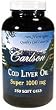 Carlson Super 1000mg Cod Liver Oil, 250 Softgels