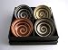 4 spiral pottery bowl set Miya Japanese Tableware Gifts