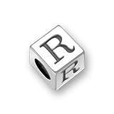 Bling Jewelry 925 Sterling Silver Block Letter R Pandora Biagi Chamilia Bead Compatible Charm