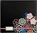Colorbok Postbound Album with Label Holder, 12-Inch by 12-Inch, Black Floral