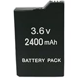 EXTENDED 3.6V 2400mAh Li-ion Slim Rechargeable BATTERY PACK For SONY PSP Slim 2000/3000 (Not Compatible with PSP 1000 Fat)