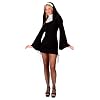 Fun World Costumes Women's Womens Naughty Nun, Black, S/M 2-8