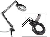 LAMP WITH MAGNIFYING GLASS - 22W BLACK